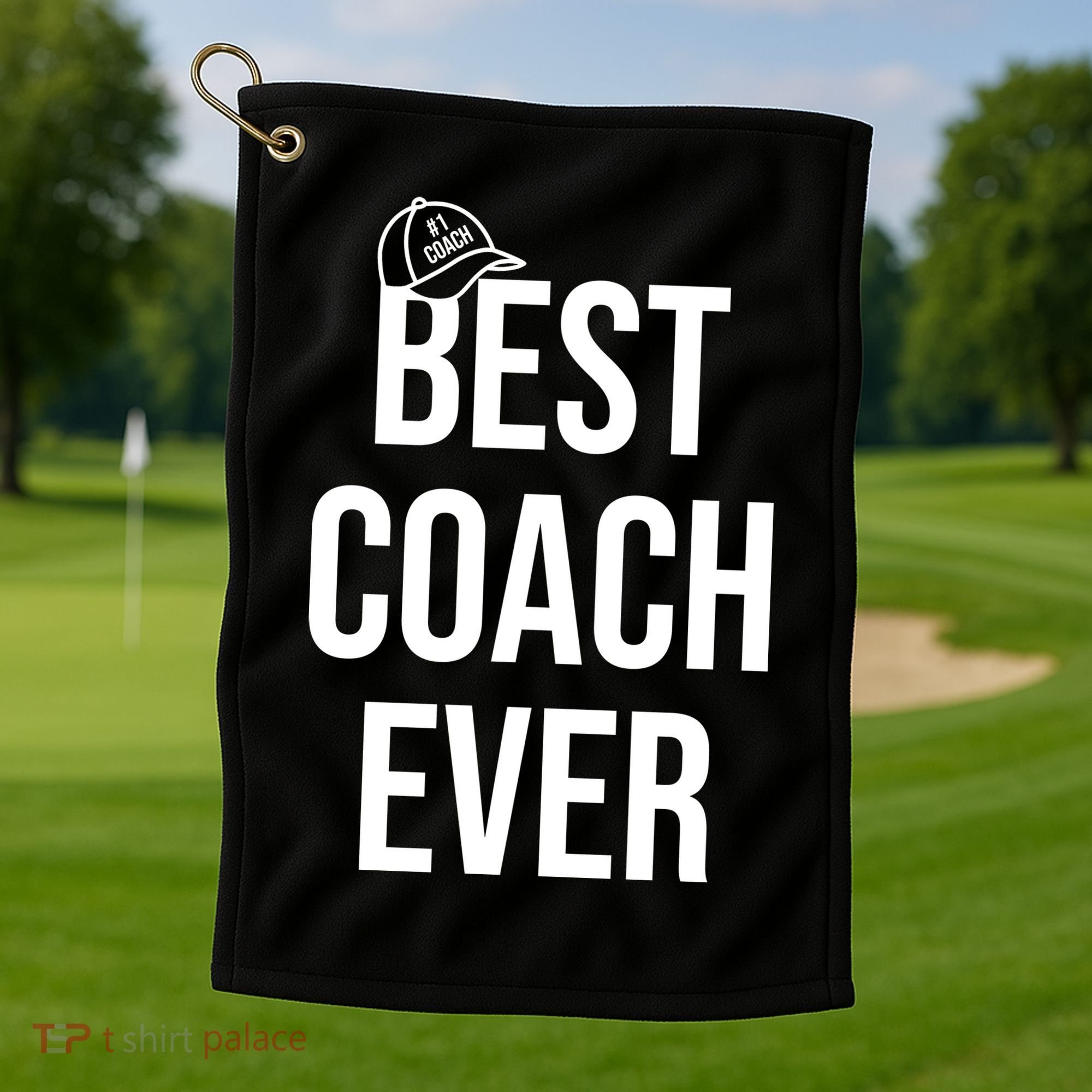Best Coach Ever Sports Golf Towel