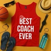 Best Coach Ever Sports Tank Top thumb 4