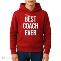Best Coach Ever Sports Kids Hoodie thumb 4