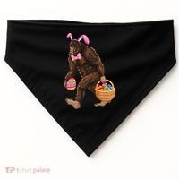 Bigfoot Carring Eggs Easter Bigfoot Easter Costume USA-Made Doggie Bandana thumb 0