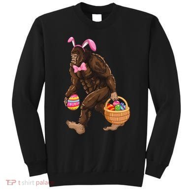 Bigfoot Carring Eggs Easter Bigfoot Easter Costume Sweatshirt