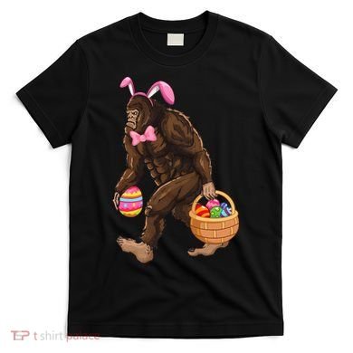 Bigfoot Carring Eggs Easter Bigfoot Easter Costume T-Shirt