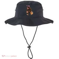 Bigfoot Carring Eggs Easter Bigfoot Easter Costume Bucket Hat thumb 0