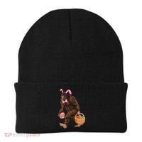 Bigfoot Carring Eggs Easter Bigfoot Easter Costume Beanie thumb 0