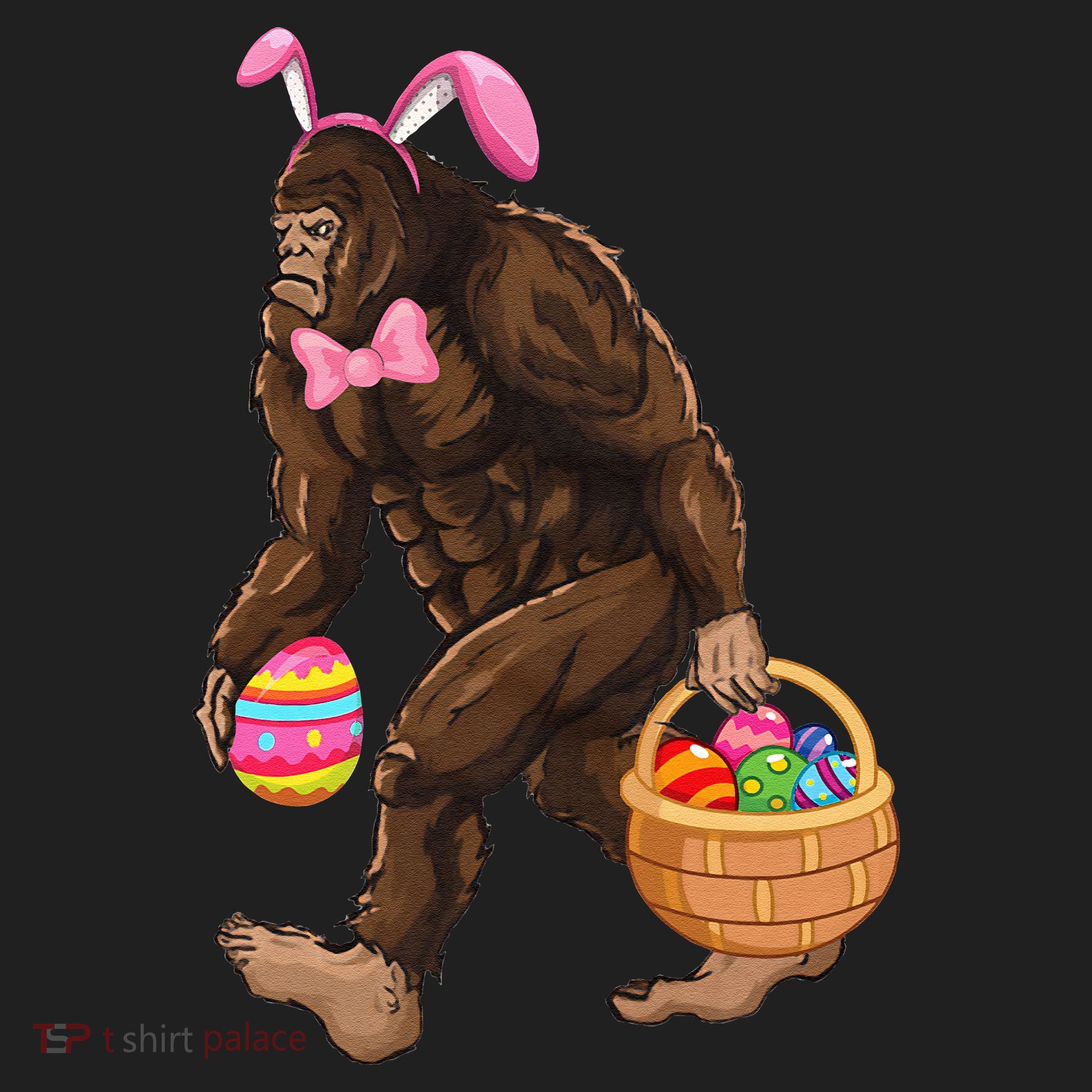 Bigfoot Carring Eggs Easter Bigfoot Easter Costume Beanie