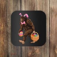 Bigfoot Carring Eggs Easter Bigfoot Easter Costume Coaster thumb 0