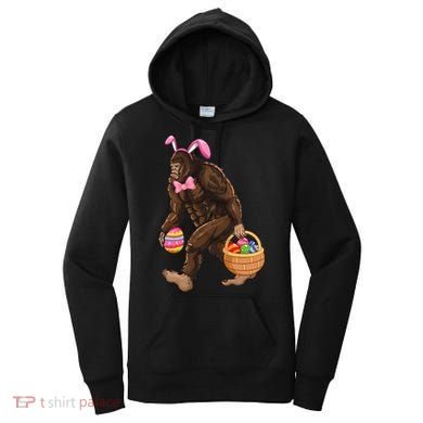 Bigfoot Carring Eggs Easter Bigfoot Easter Costume Women's Hoodie