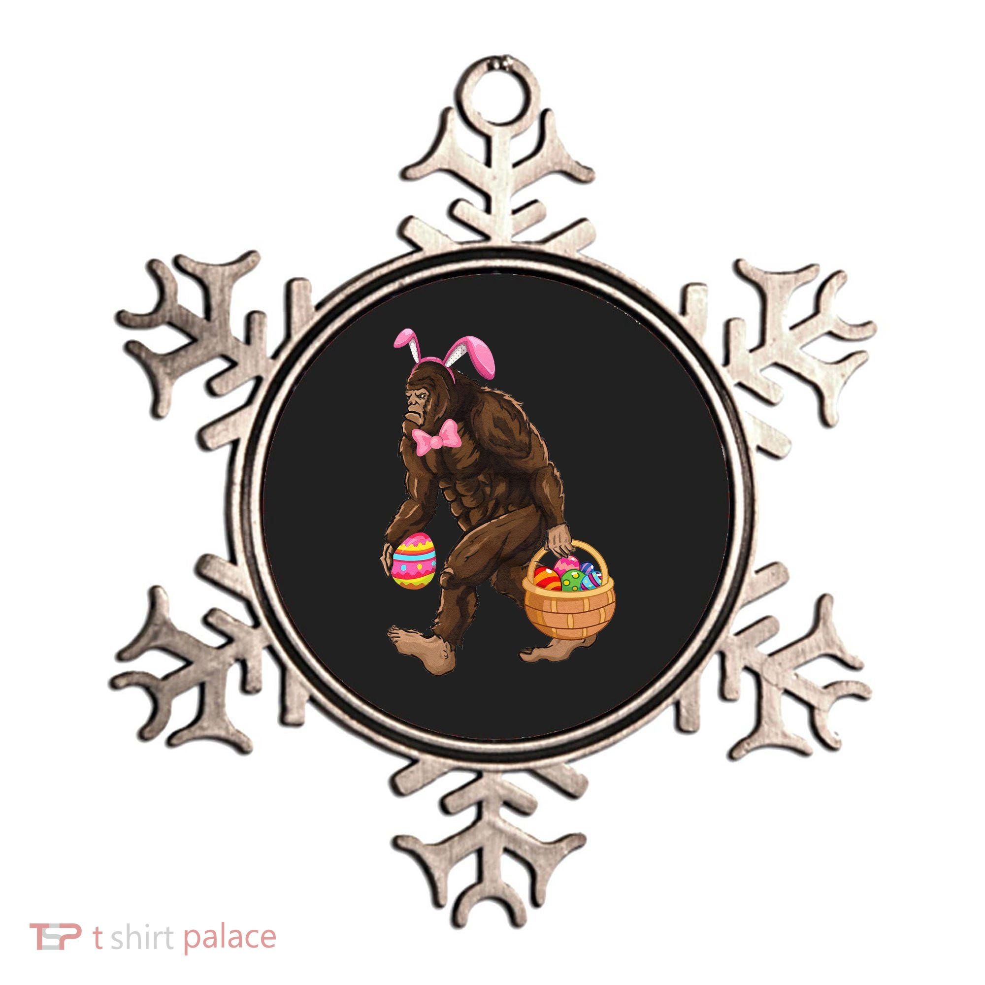 Bigfoot Carring Eggs Easter Bigfoot Easter Costume Ornament