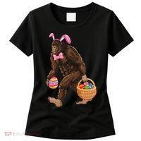 Bigfoot Carring Eggs Easter Bigfoot Easter Costume Women's T-Shirt thumb 0