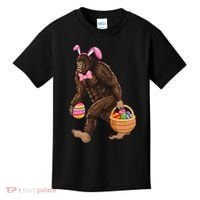 Bigfoot Carring Eggs Easter Bigfoot Easter Costume Kids T-Shirt thumb 0