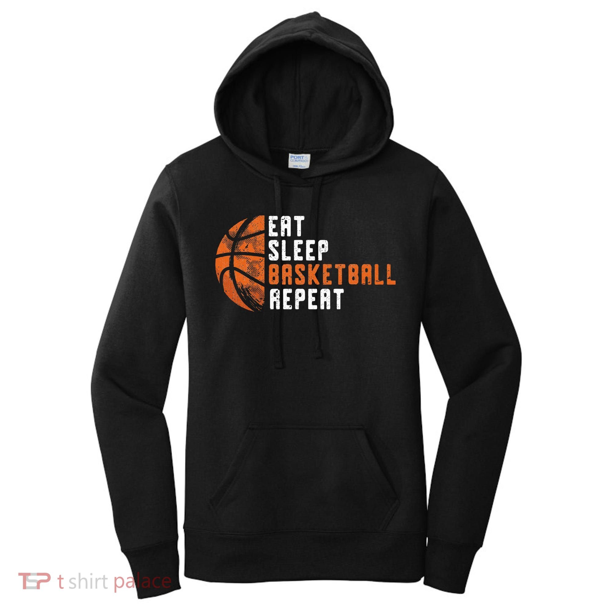 Basketball Coach Eat Sleep Basketball Repeat Women's Hoodie