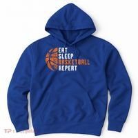 Basketball Coach Eat Sleep Basketball Repeat Hoodie thumb 0