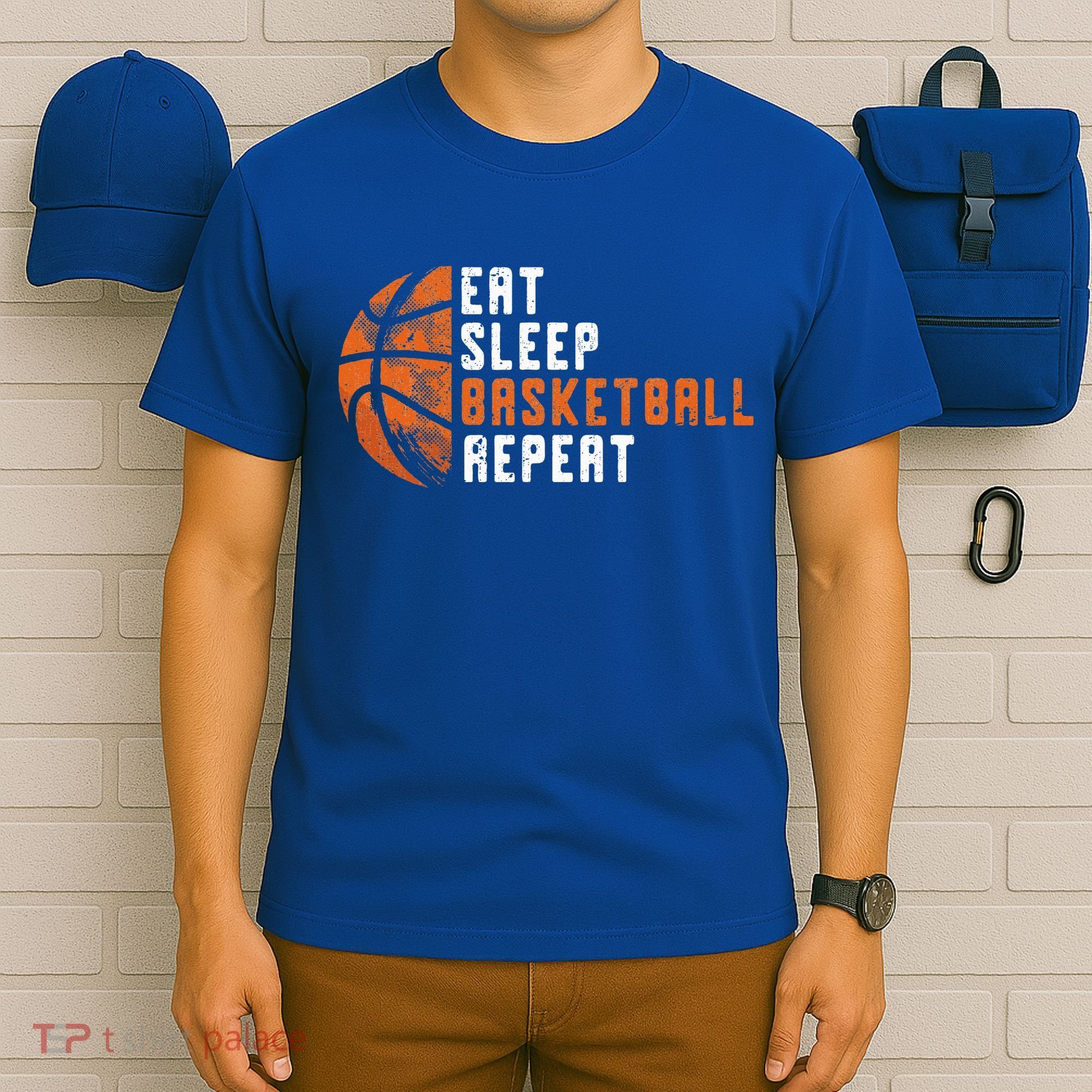 Basketball Coach Eat Sleep Basketball Repeat T-Shirt
