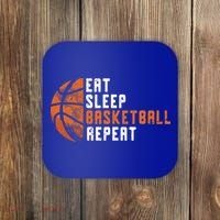 Basketball Coach Eat Sleep Basketball Repeat Coaster thumb 0