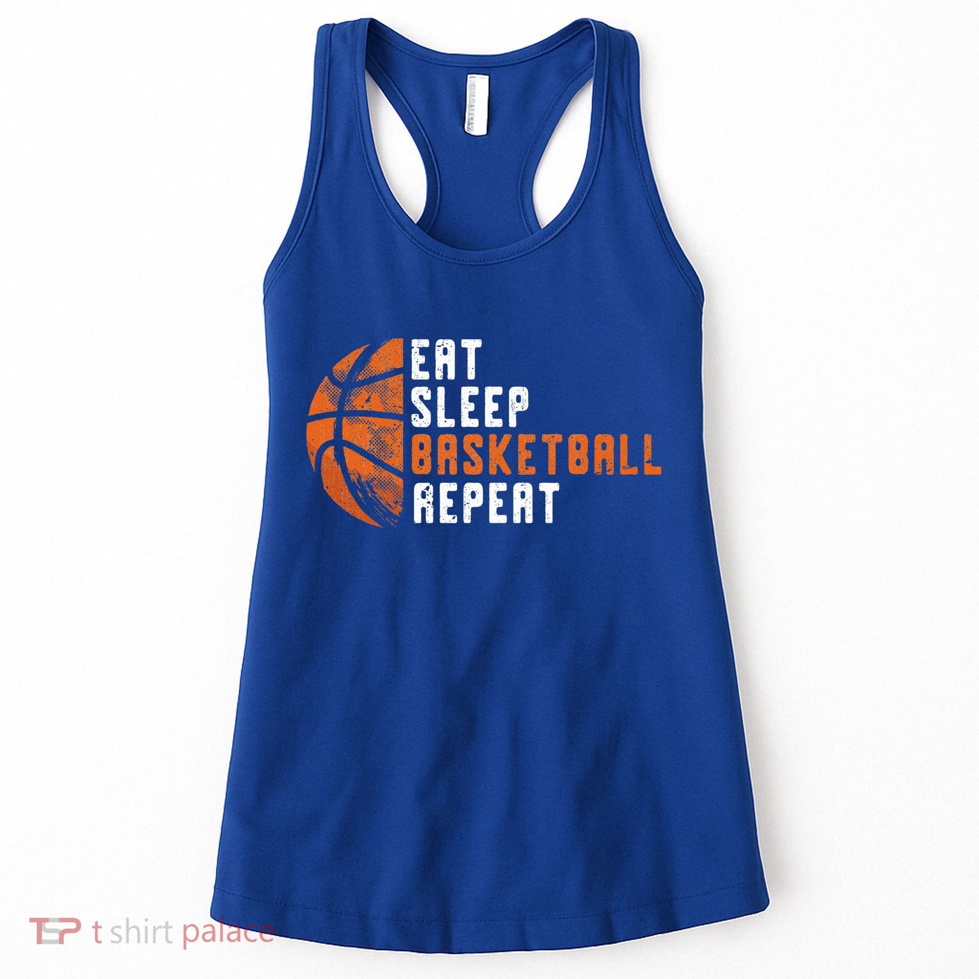 Basketball Coach Eat Sleep Basketball Repeat Women's Tank Top