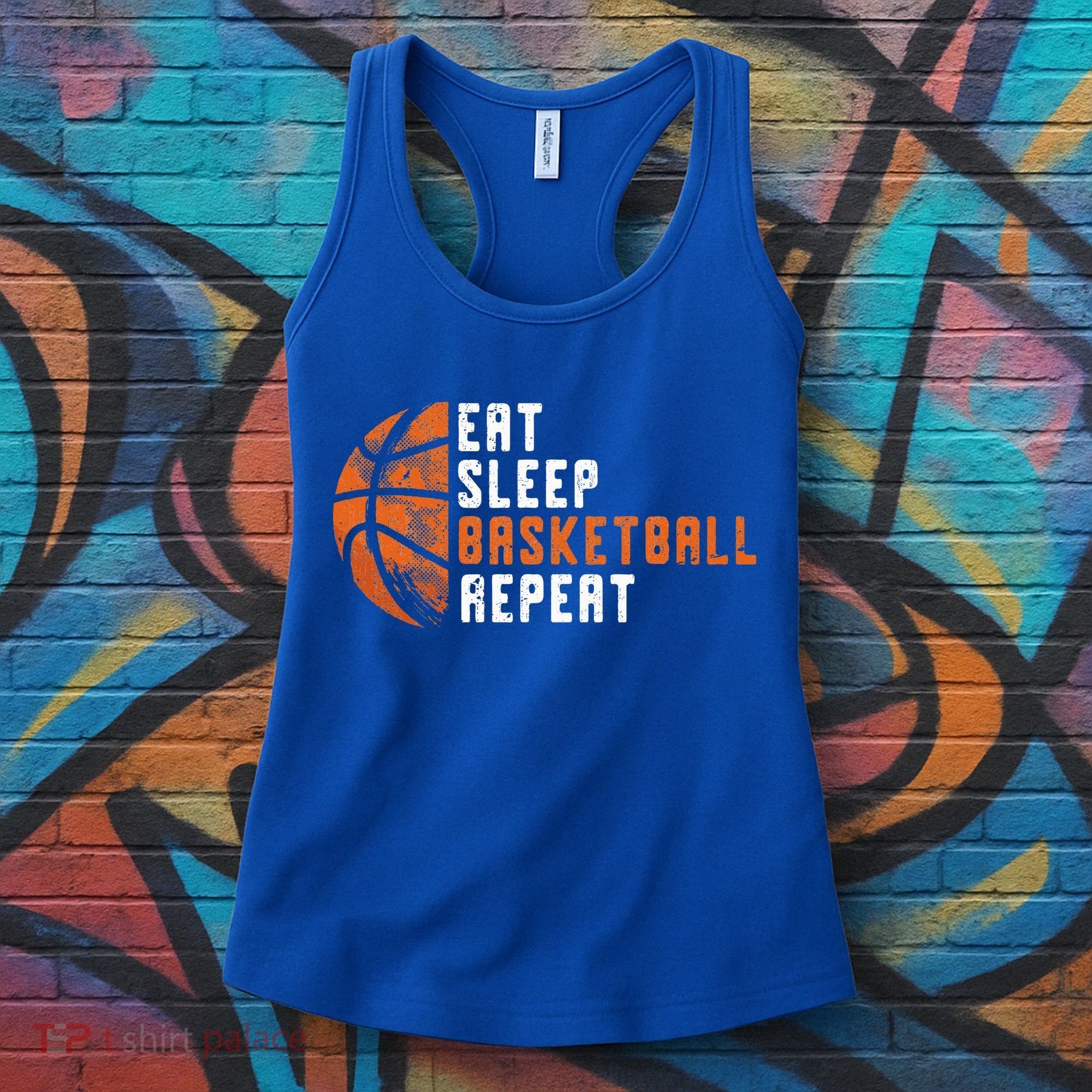 Basketball Coach Eat Sleep Basketball Repeat Women's Tank Top