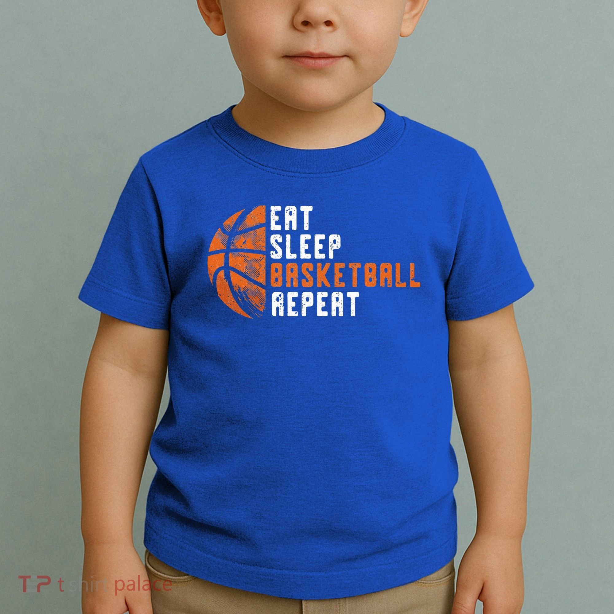 Basketball Coach Eat Sleep Basketball Repeat Toddler T-Shirt