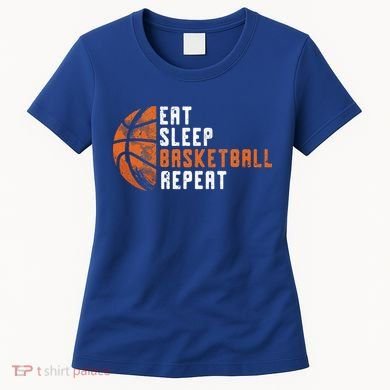 Basketball Coach Eat Sleep Basketball Repeat Women's T-Shirt