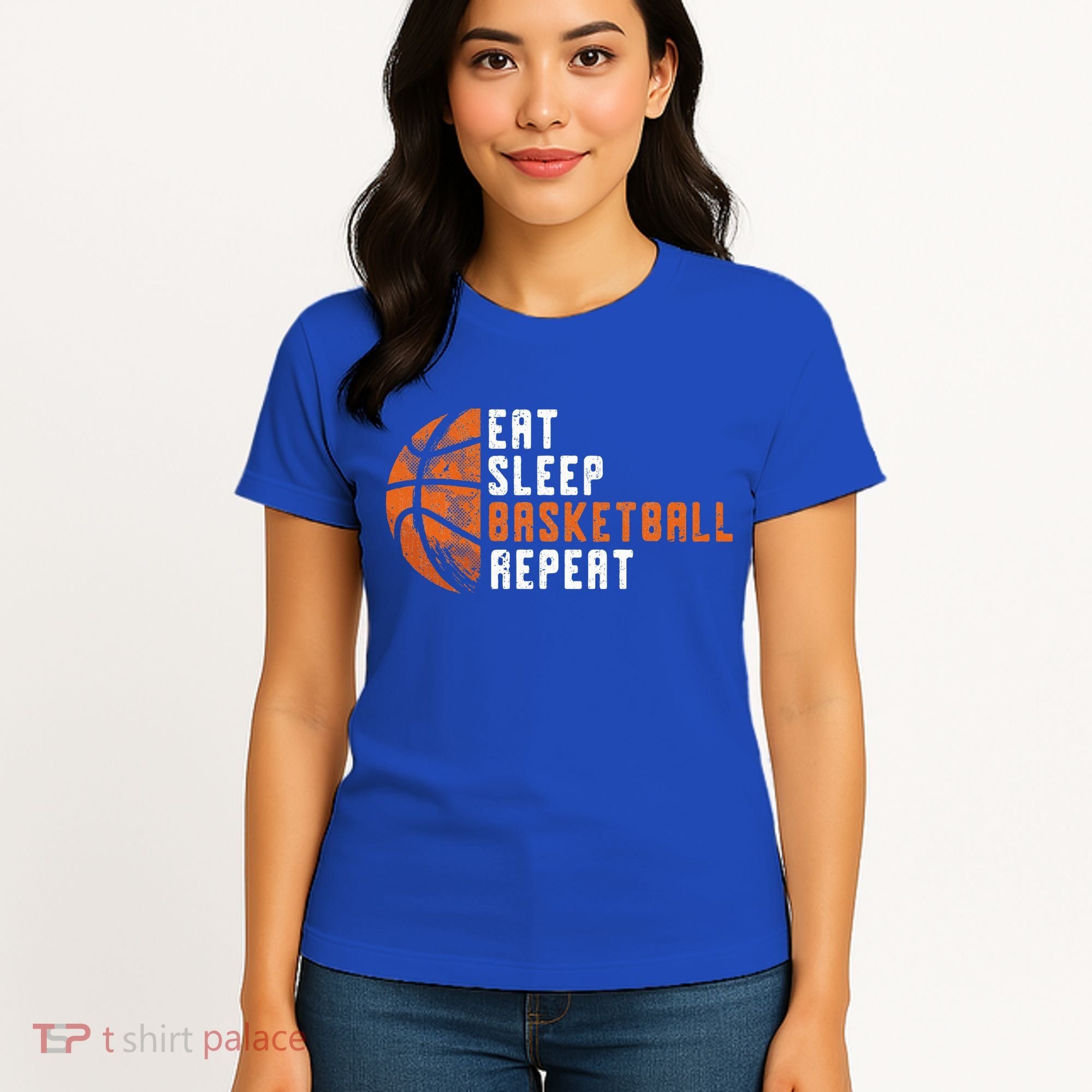 Basketball Coach Eat Sleep Basketball Repeat Women's T-Shirt