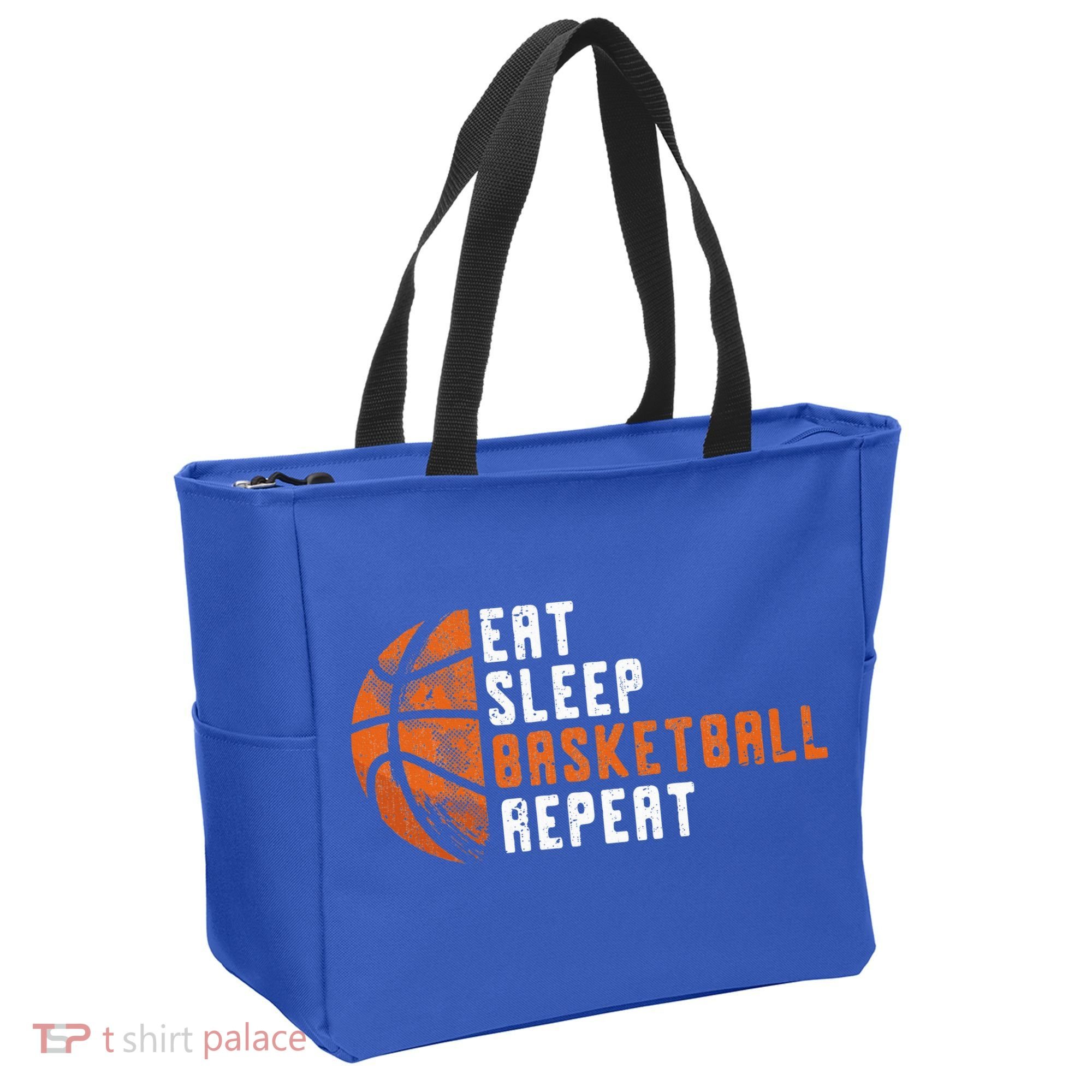 Basketball Coach Eat Sleep Basketball Repeat Tote Bag