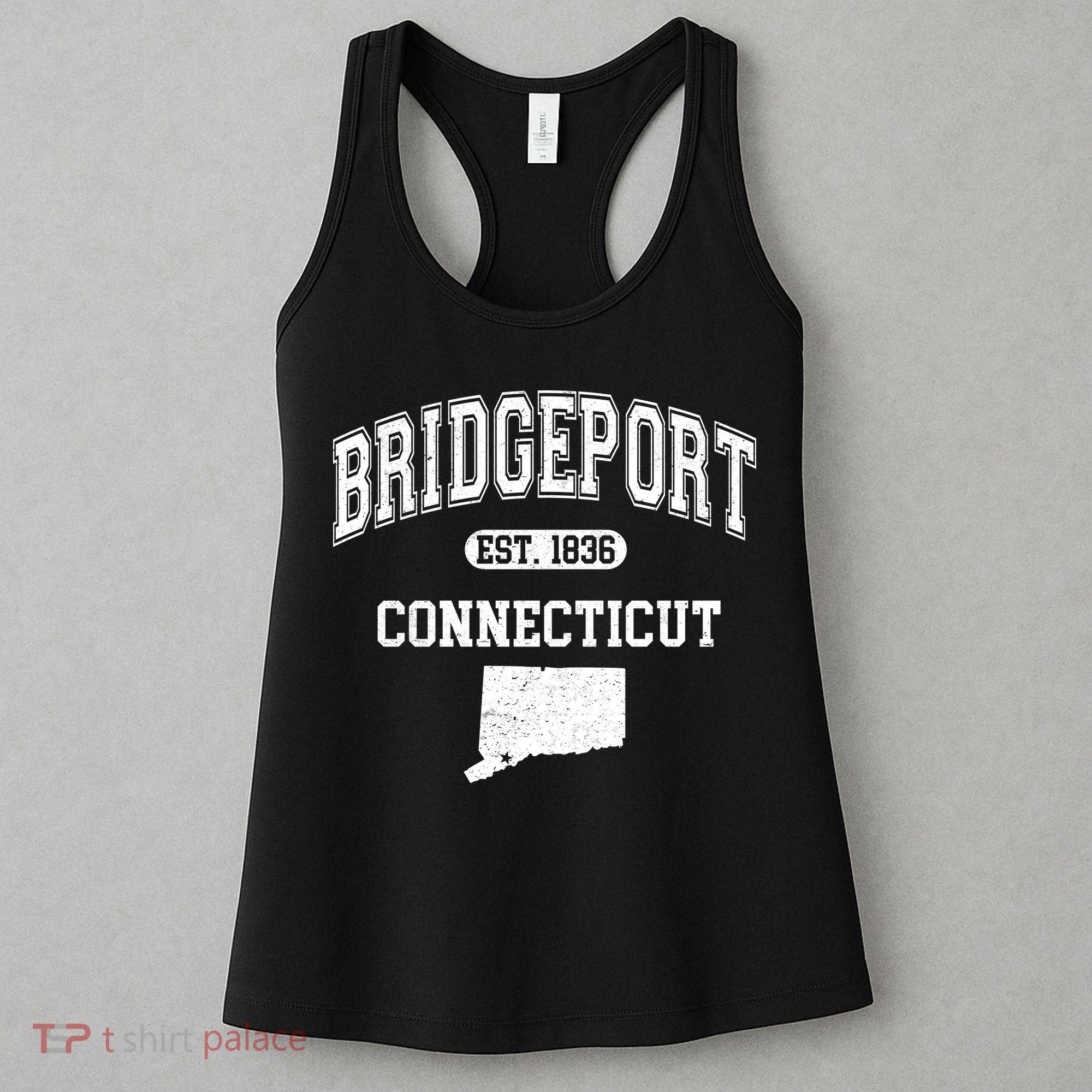 Bridgeport Connecticut Est. 1836 Varsity Women's Tank Top