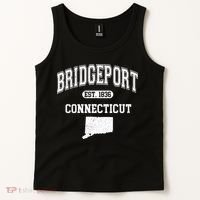 Bridgeport Connecticut Est. 1836 Varsity Tank Top thumb 2