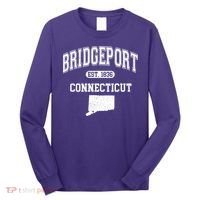 Bridgeport Connecticut Est. 1836 Varsity Long Sleeve Shirt thumb 0