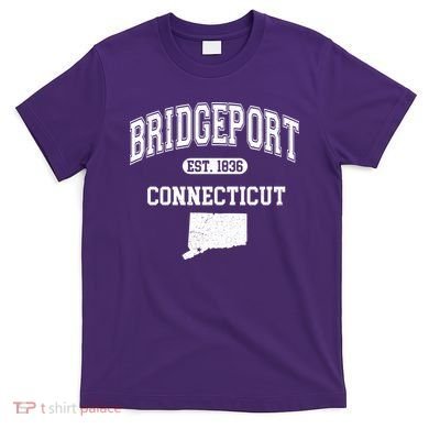 Bridgeport Connecticut Est. 1836 Varsity T-Shirt