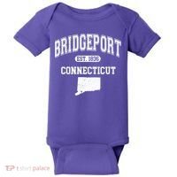 Bridgeport Connecticut Est. 1836 Varsity Baby Bodysuit thumb 0
