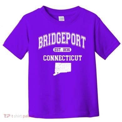 Bridgeport Connecticut Est. 1836 Varsity Toddler T-Shirt