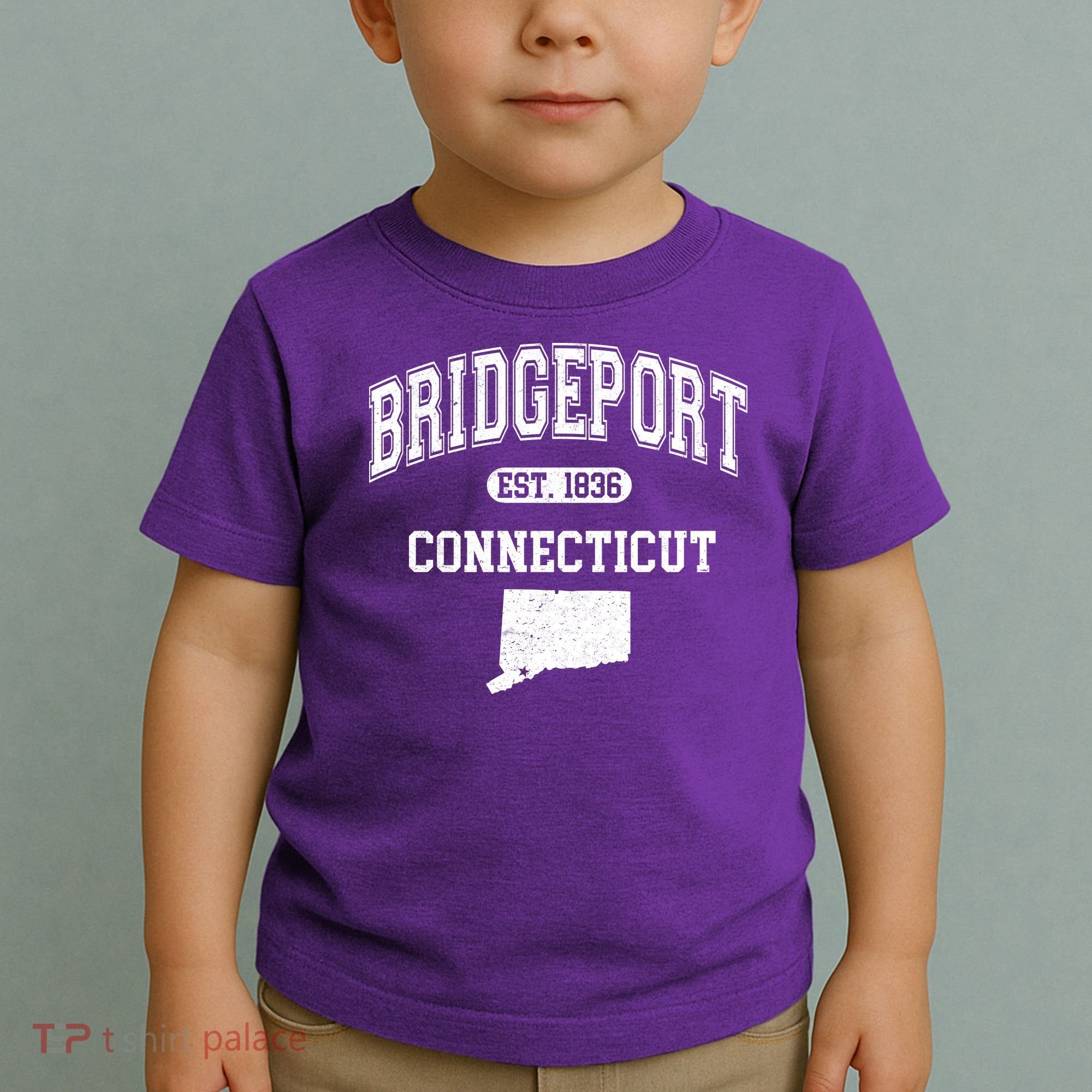 Bridgeport Connecticut Est. 1836 Varsity Toddler T-Shirt
