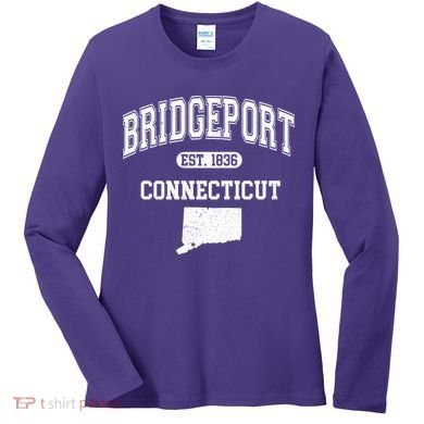 Bridgeport Connecticut Est. 1836 Varsity Women's Long Sleeve Shirt