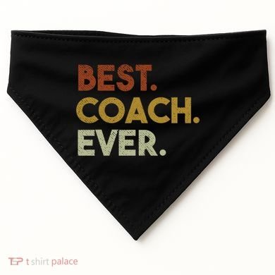 Best Coach Ever Gift For Sports Coach Gift USA-Made Doggie Bandana