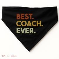 Best Coach Ever Gift For Sports Coach Gift USA-Made Doggie Bandana thumb 0