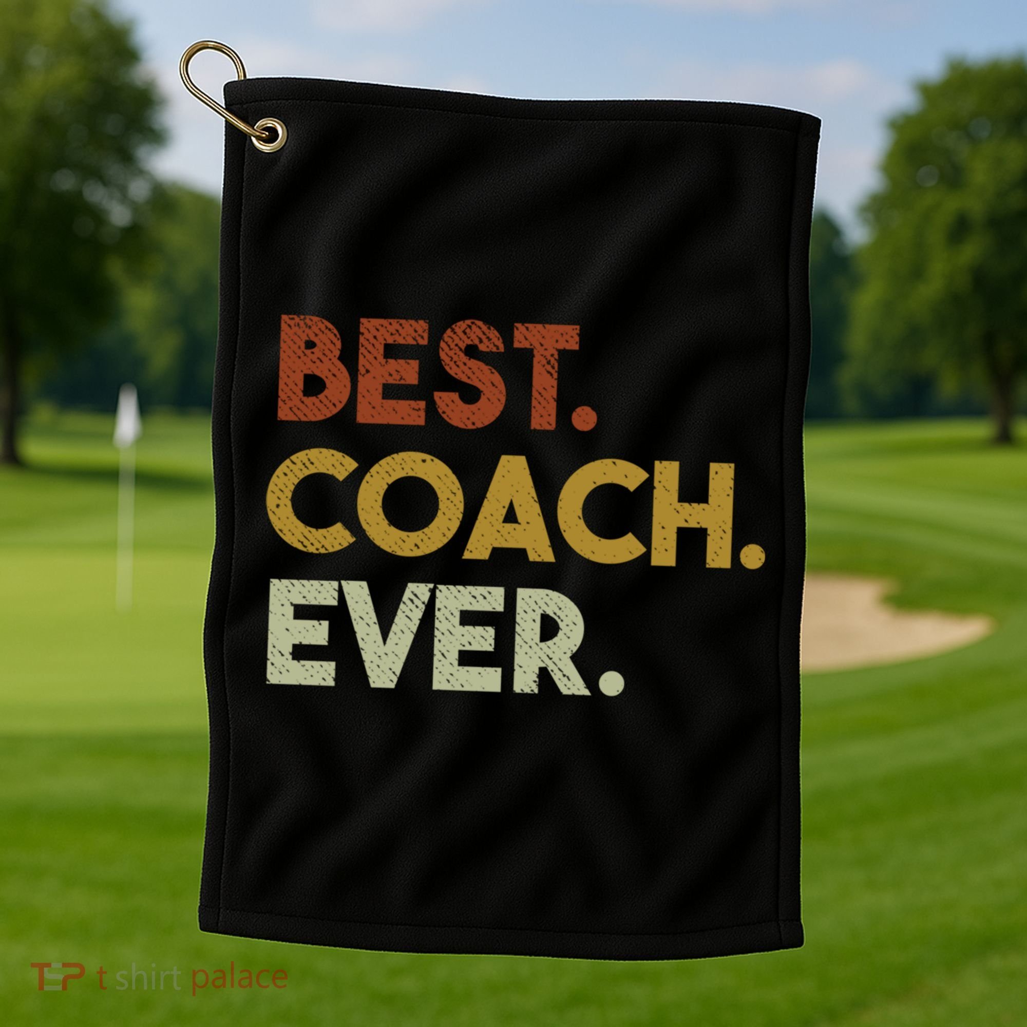 Best Coach Ever Gift For Sports Coach Gift Golf Towel