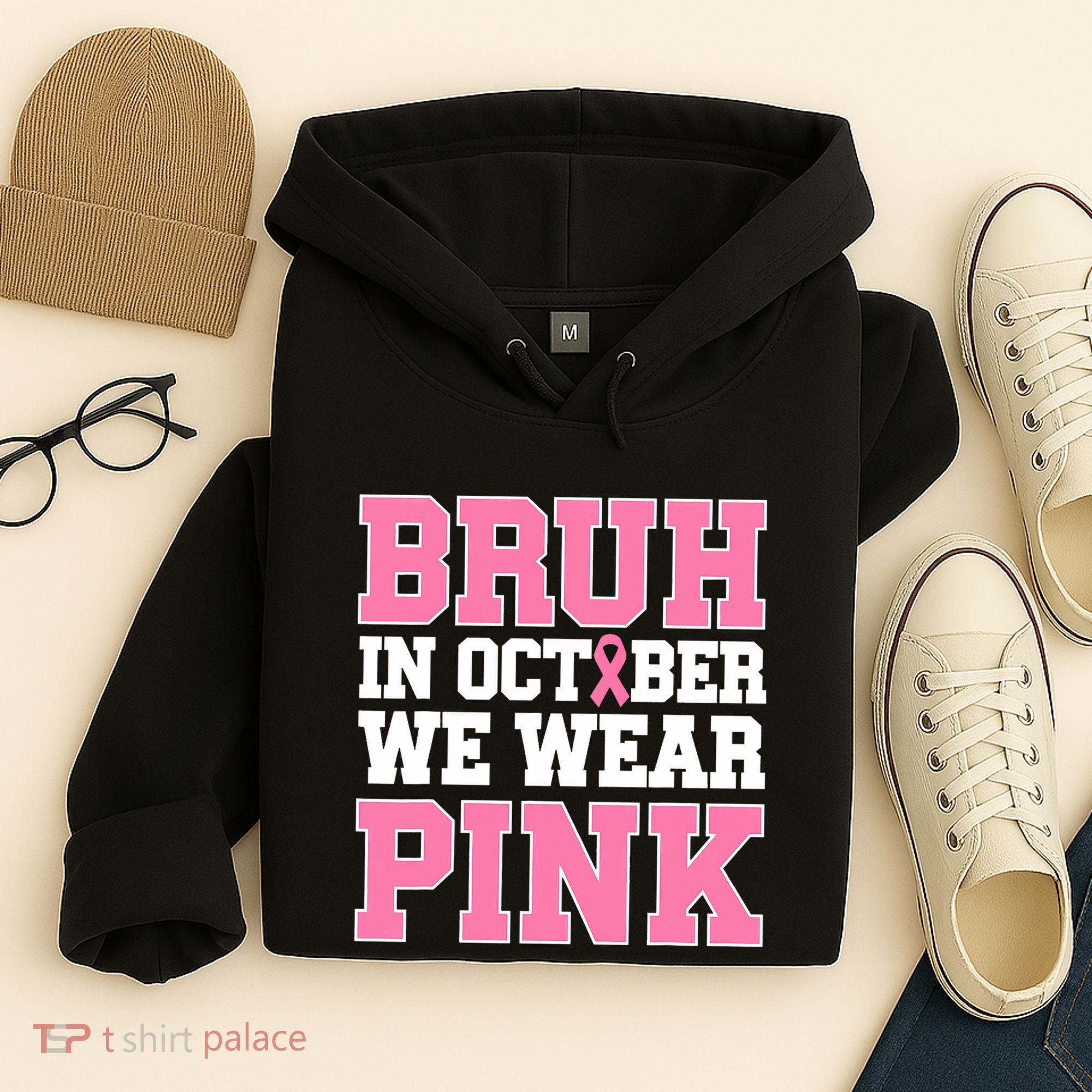 Breast Cancer For Bruh In October Wear Hoodie