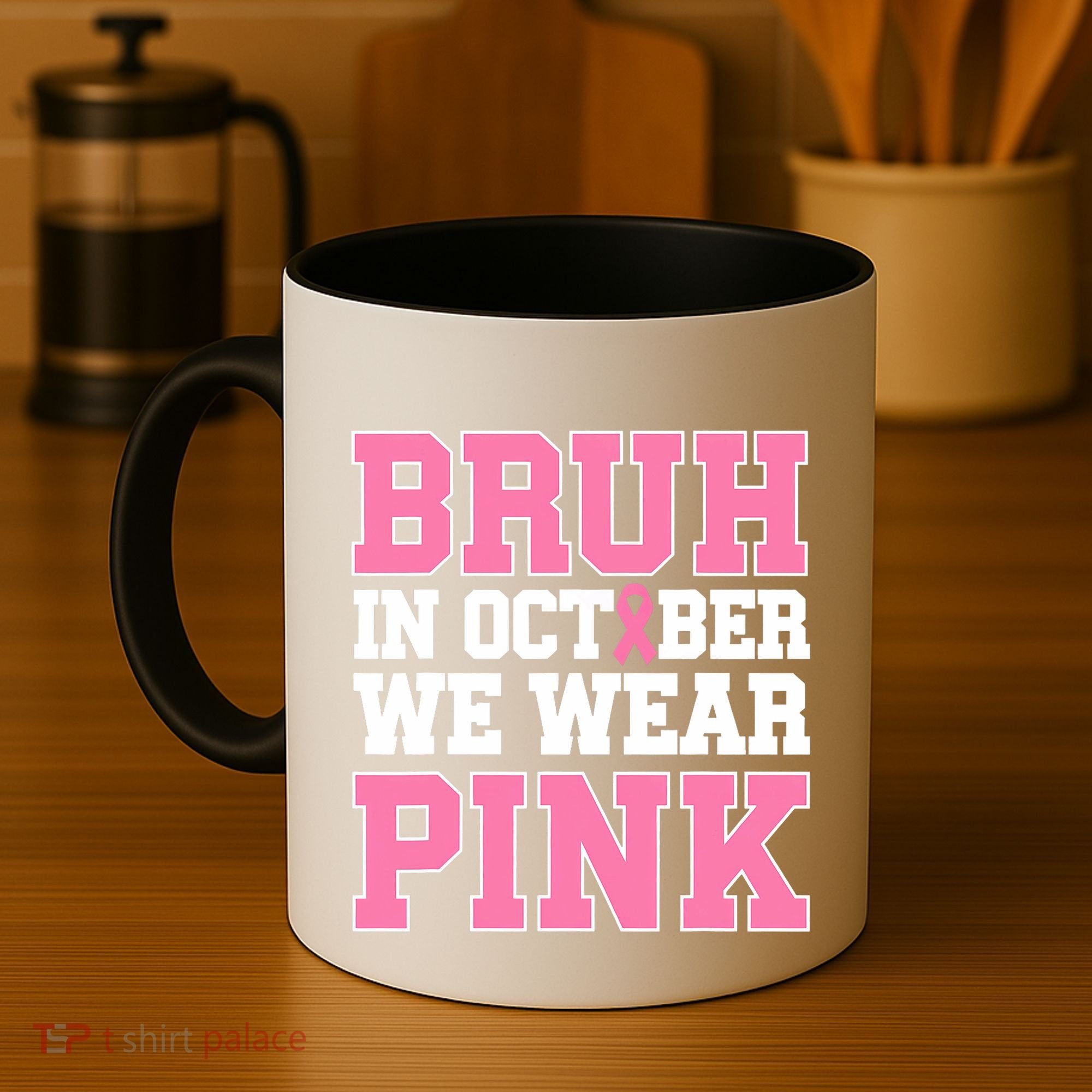 Breast Cancer For Bruh In October Wear Coffee Mug
