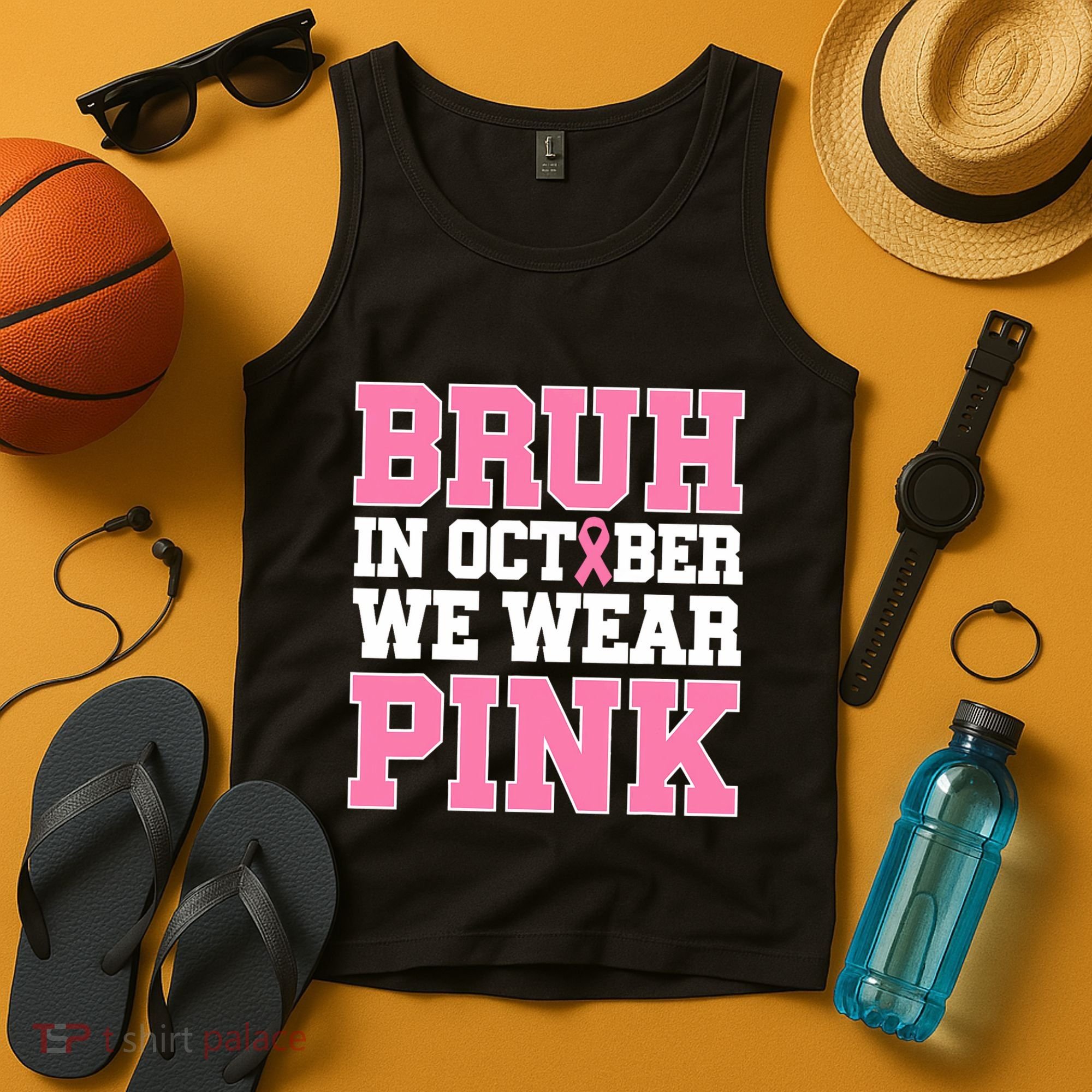 Breast Cancer For Bruh In October Wear Tank Top