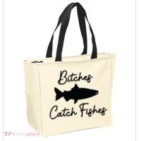 Bitches Catch Fishes Tote Bag thumb 2