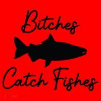 Bitches Catch Fishes Santa Hat thumb 1