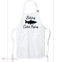 Bitches Catch Fishes Apron thumb 0
