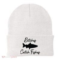Bitches Catch Fishes Beanie thumb 0