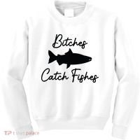 Bitches Catch Fishes Kids Sweatshirt thumb 0