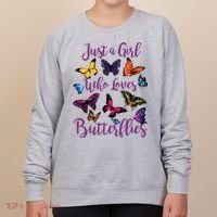 Butterfly Collection For Who Loves Butterflies Gift Women's Sweatshirt thumb 0