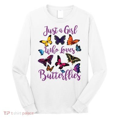 Butterfly Collection For Who Loves Butterflies Gift Long Sleeve Shirt
