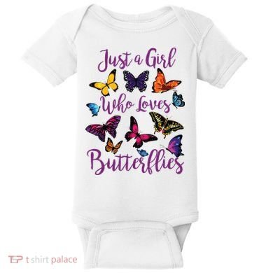 Butterfly Collection For Who Loves Butterflies Gift Baby Bodysuit