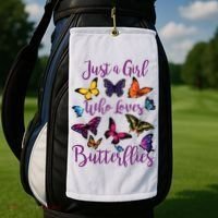 Butterfly Collection For Who Loves Butterflies Gift Golf Towel thumb 2