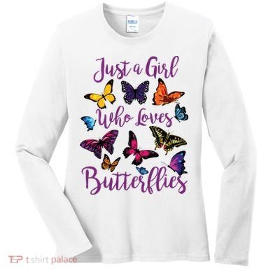 Butterfly Collection For Who Loves Butterflies Gift Women's Long Sleeve Shirt