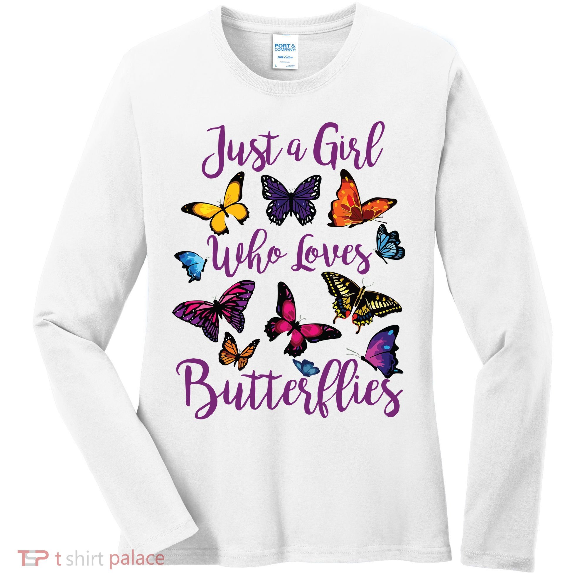Butterfly Collection For Who Loves Butterflies Gift Women's Long Sleeve Shirt