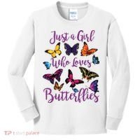 Butterfly Collection For Who Loves Butterflies Gift Kids Long Sleeve Shirt thumb 0